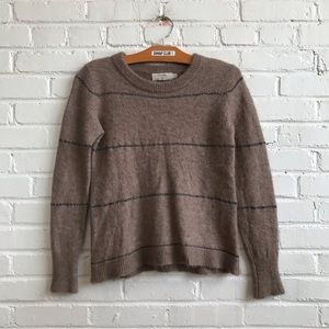 CREAM taupe brown light knit sweater